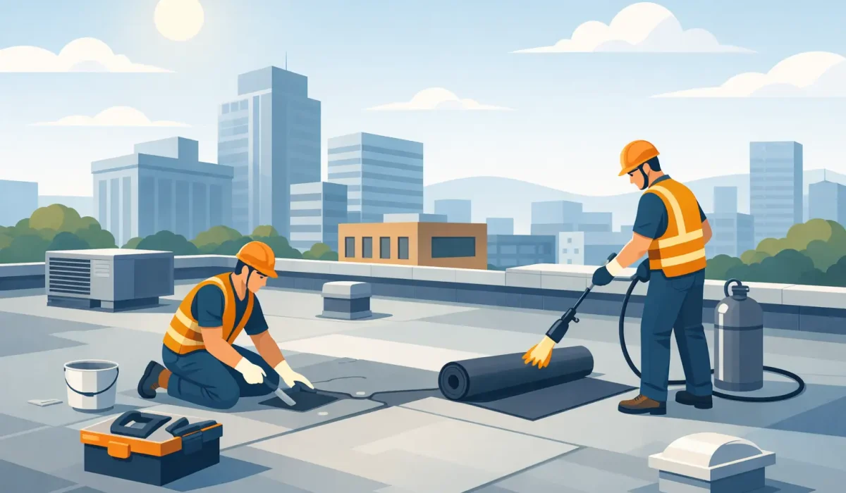Flat Roof Repair for Commercial Buildings