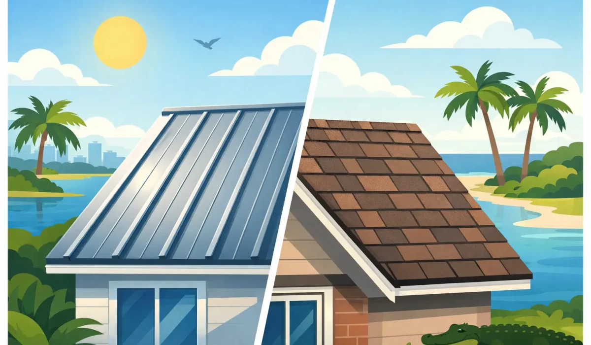 Metal Roof vs Shingle Roof in Florida