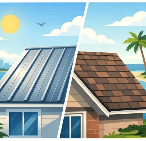 Metal Roof vs Shingle Roof in Florida