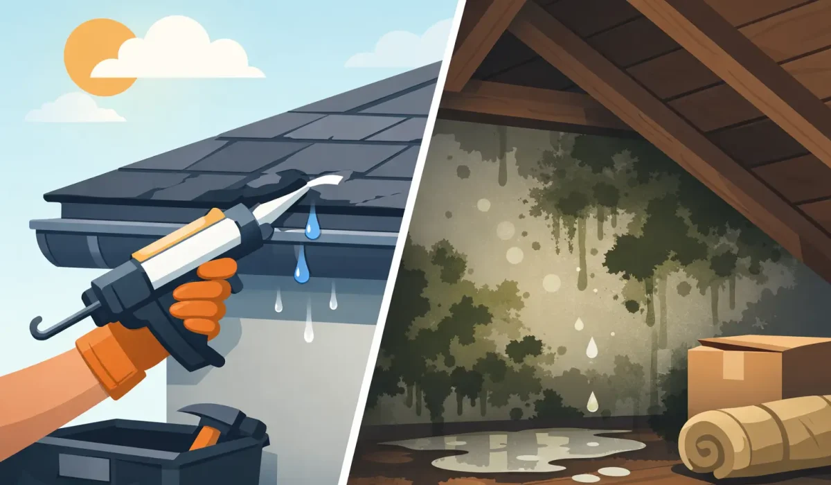 Roof Leak Repair Before Mold Starts