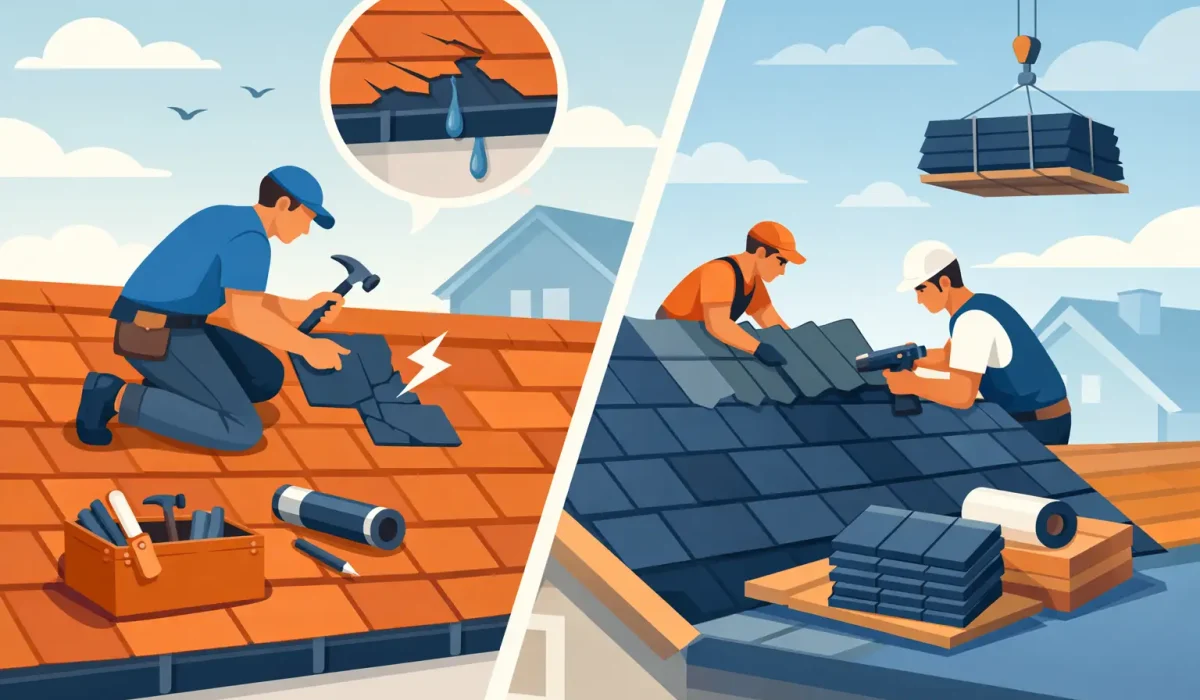 Roof Repair Versus Replacement