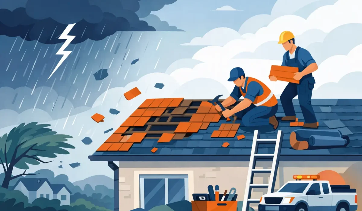 Storm Damaged Roof Repair: What to Do Fast